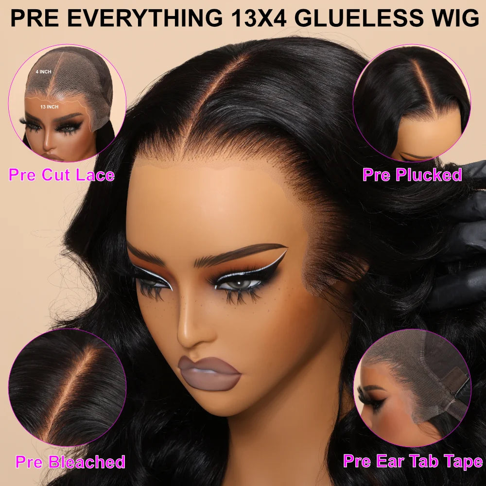 13x4 Lace Front Kinky Straight Human Hair Wig