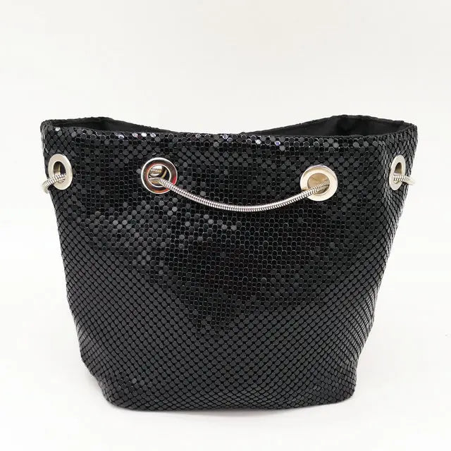 Women’s Rainbow Mini Chain Shoulder Purse Crystal Rhinestone