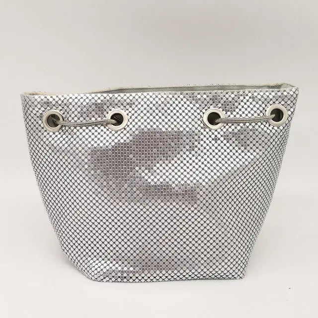 Women’s Rainbow Mini Chain Shoulder Purse Crystal Rhinestone