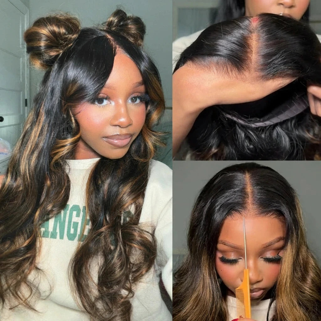 Brown Body Wave Drawstring Wig