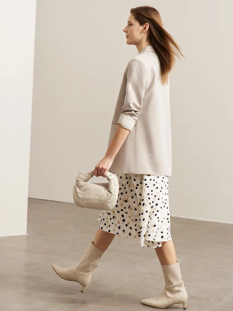 Women’s Minimalism Suit Blazer+ Vintage Casual Dress