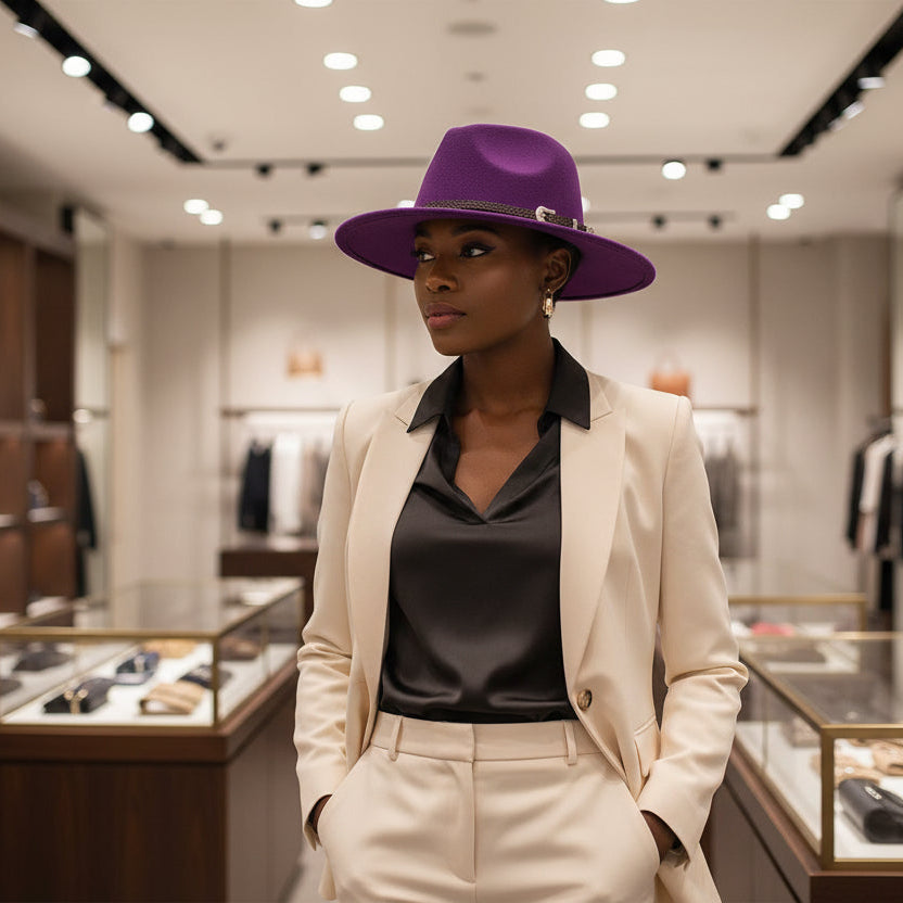 British Style Felt Jazz Fedora Hat