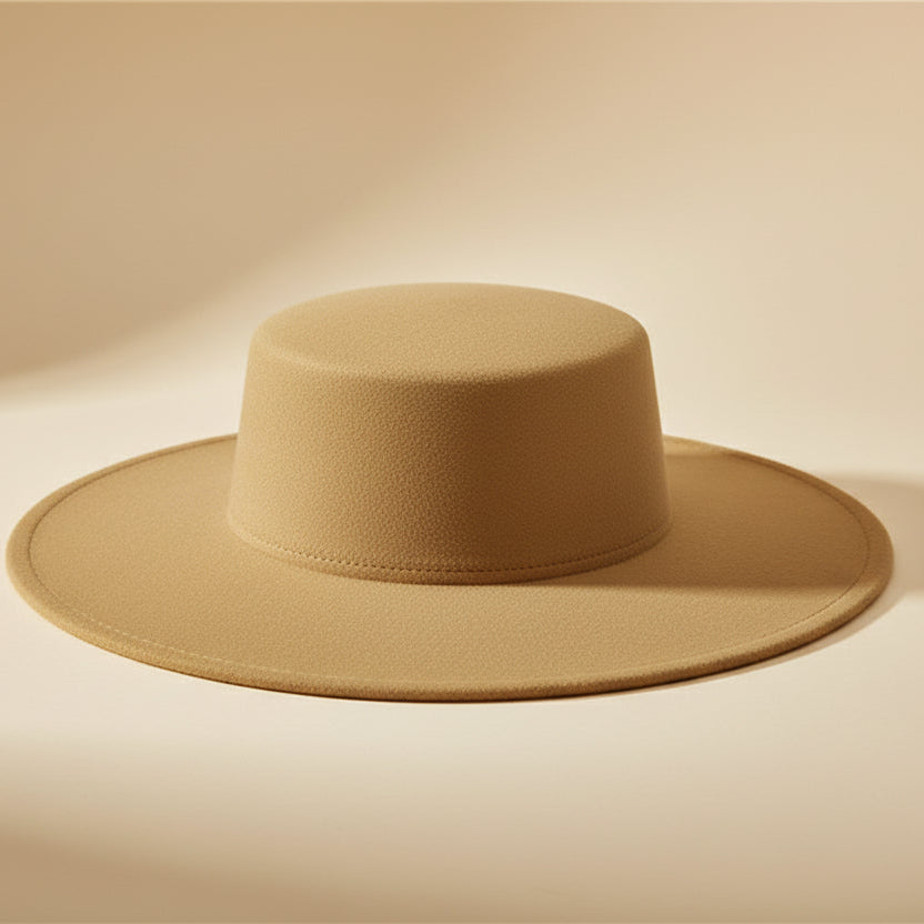 French Women's Hat Big Wide Brim 10CM