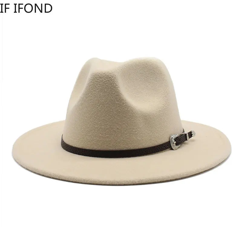 British Style Felt Jazz Fedora Hat