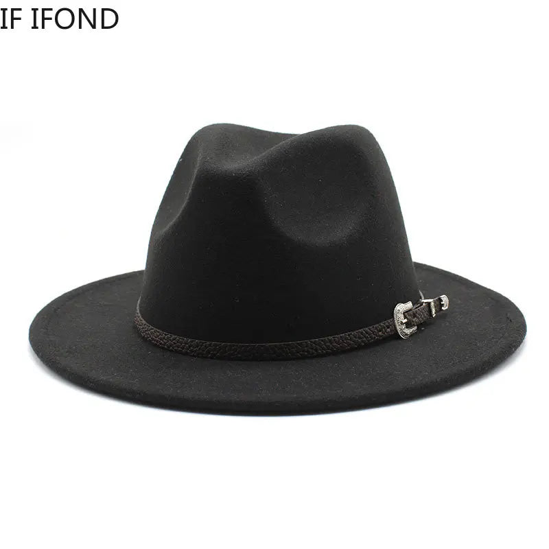 British Style Felt Jazz Fedora Hat
