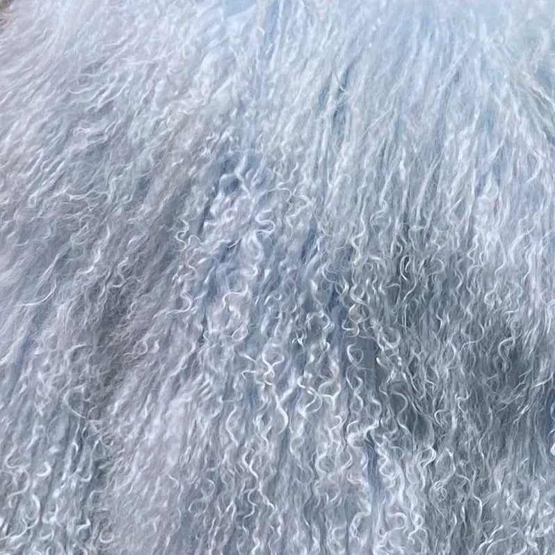 Mongolia Sheep Fur Cropped Jacket Women