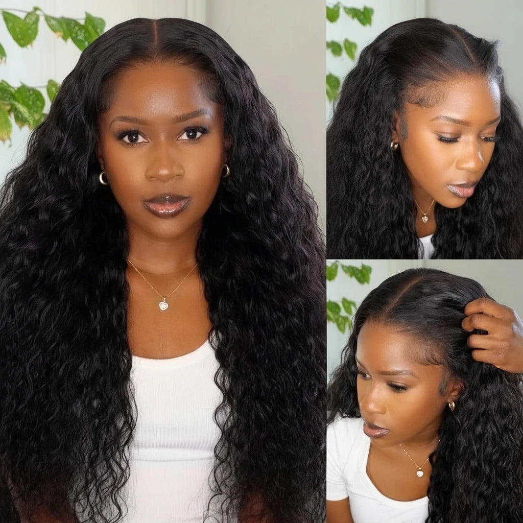 Water Wave 5x5 & 7x5 HD Lace Human Hair Ready To Wear Wig