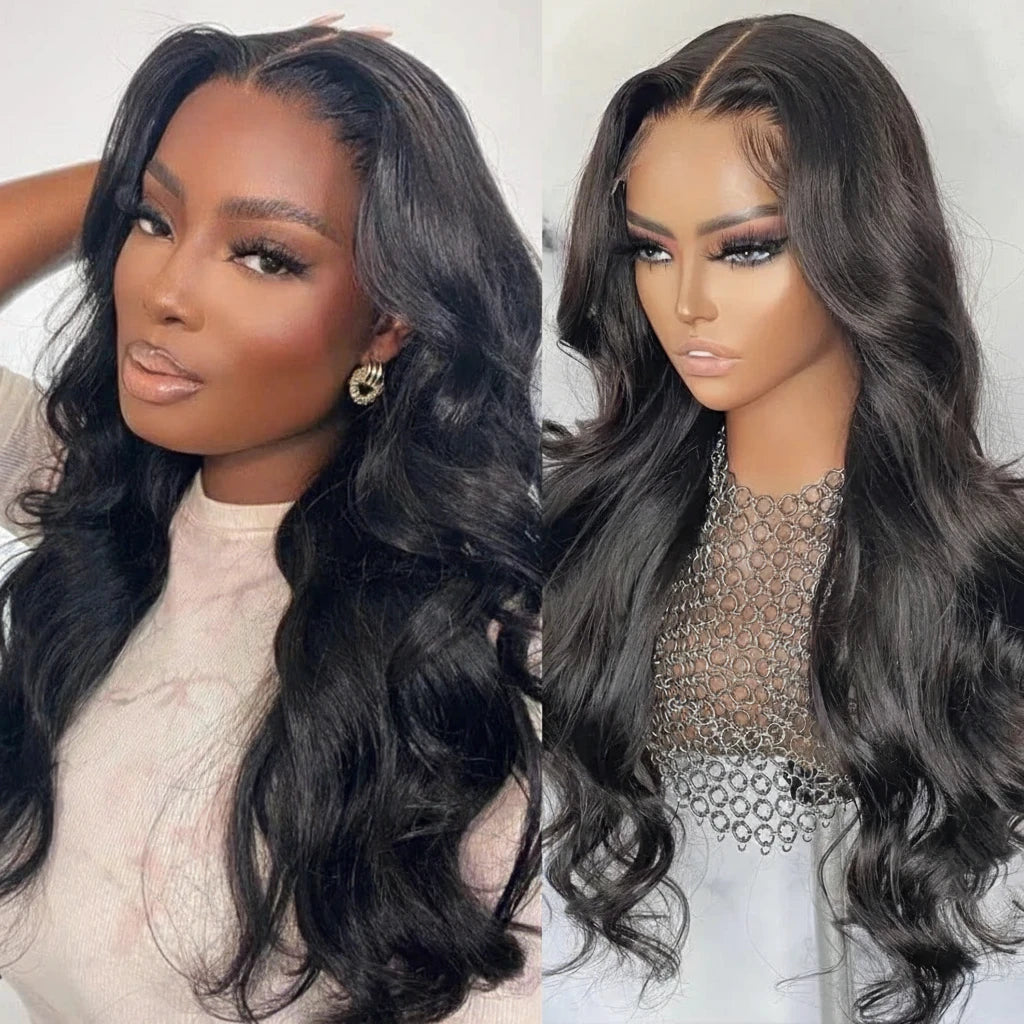 13x4 Lace Front Human Hair Pre Plucked Lace Frontal Brazilian Body Wave Wig 180% Density