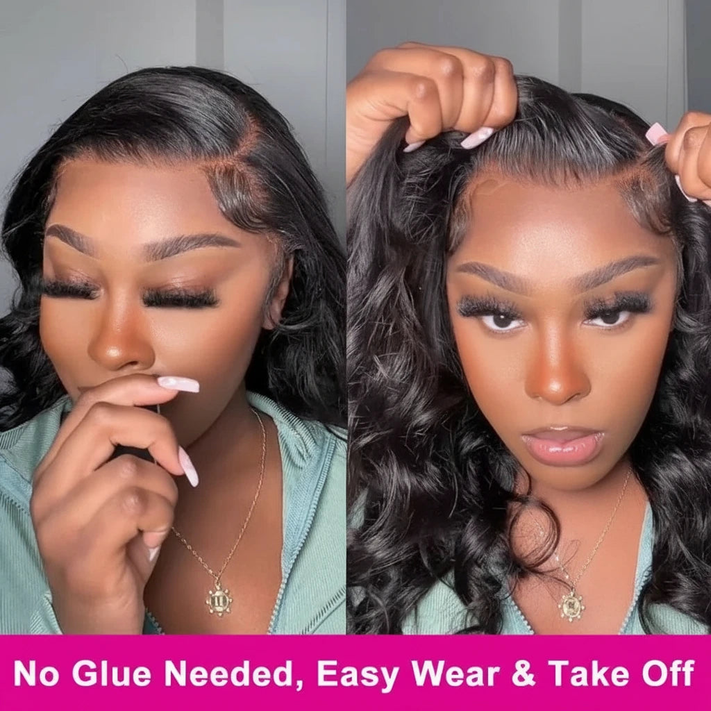 Body Wave HD Lace Thin Real Human Hair Ready To Wear Wig