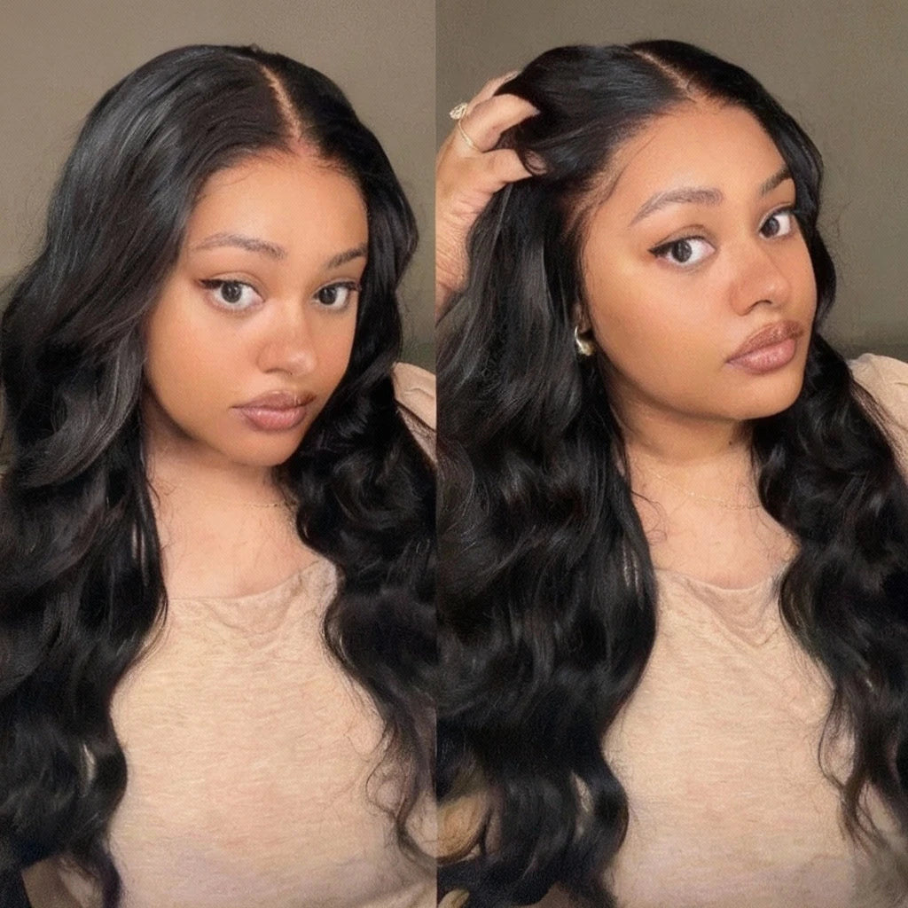Real Scalp 13x4 Frontal HD Lace Human Hair Body Wave Wig