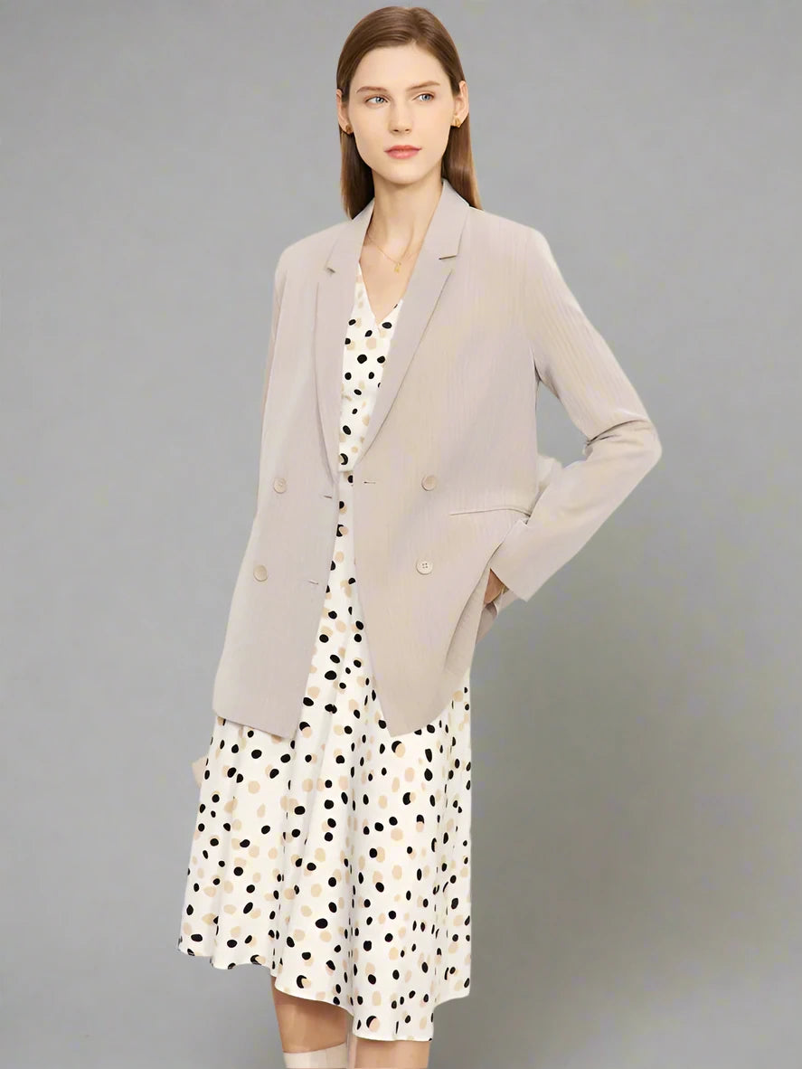 Women’s Minimalism Suit Blazer+ Vintage Casual Dress