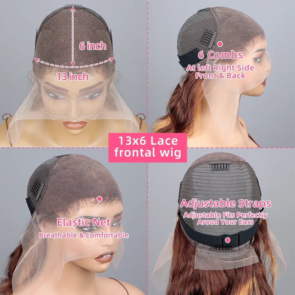 Body Wave Bob Wig with Transparent Lace