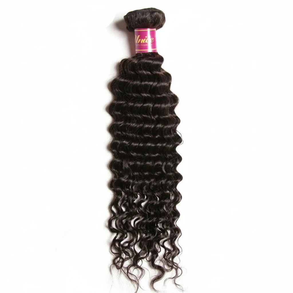 Peruvian Deep Wave Human Hair Hair Bundles 1/3/4 PCS 100% Human Hair