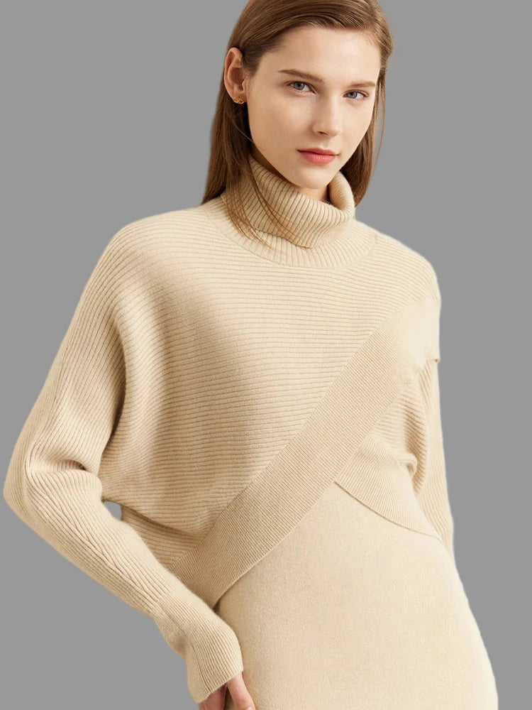 Women's Long Sleeve Casual Knitted Sweater Dress