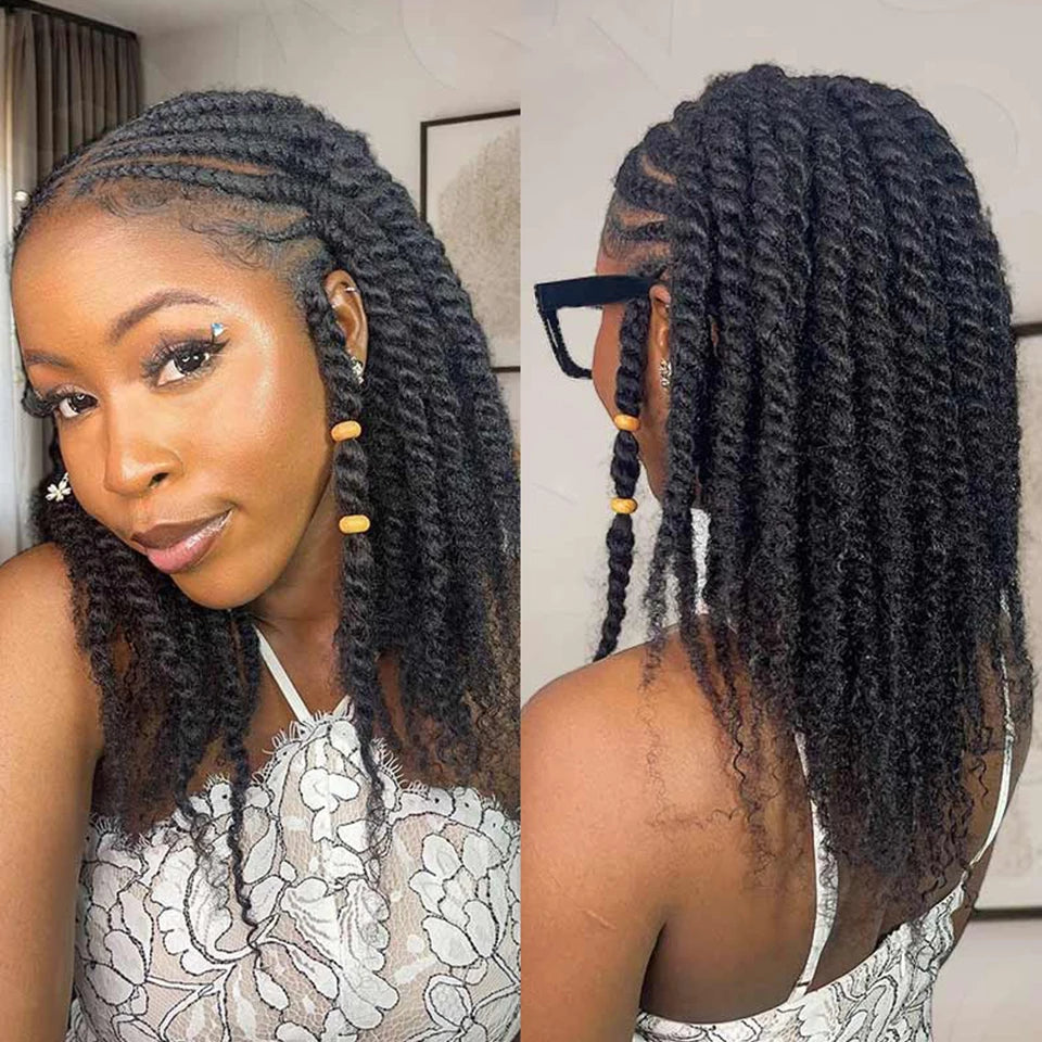 Afro Kinky Bulk Human Peruvian Hair Extensions