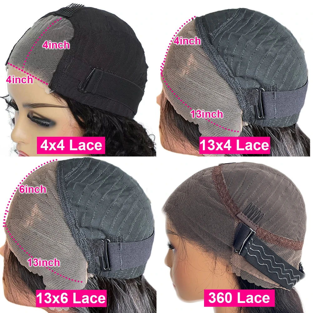 Double Drawn Glueless 13x6 HD Lace Frontal Pre-plucked Wear And Go Human Hair Wig