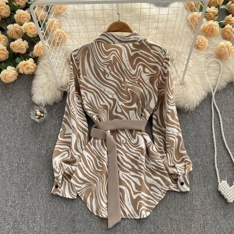Women’s Long Sleeve Loose Thin Blouse