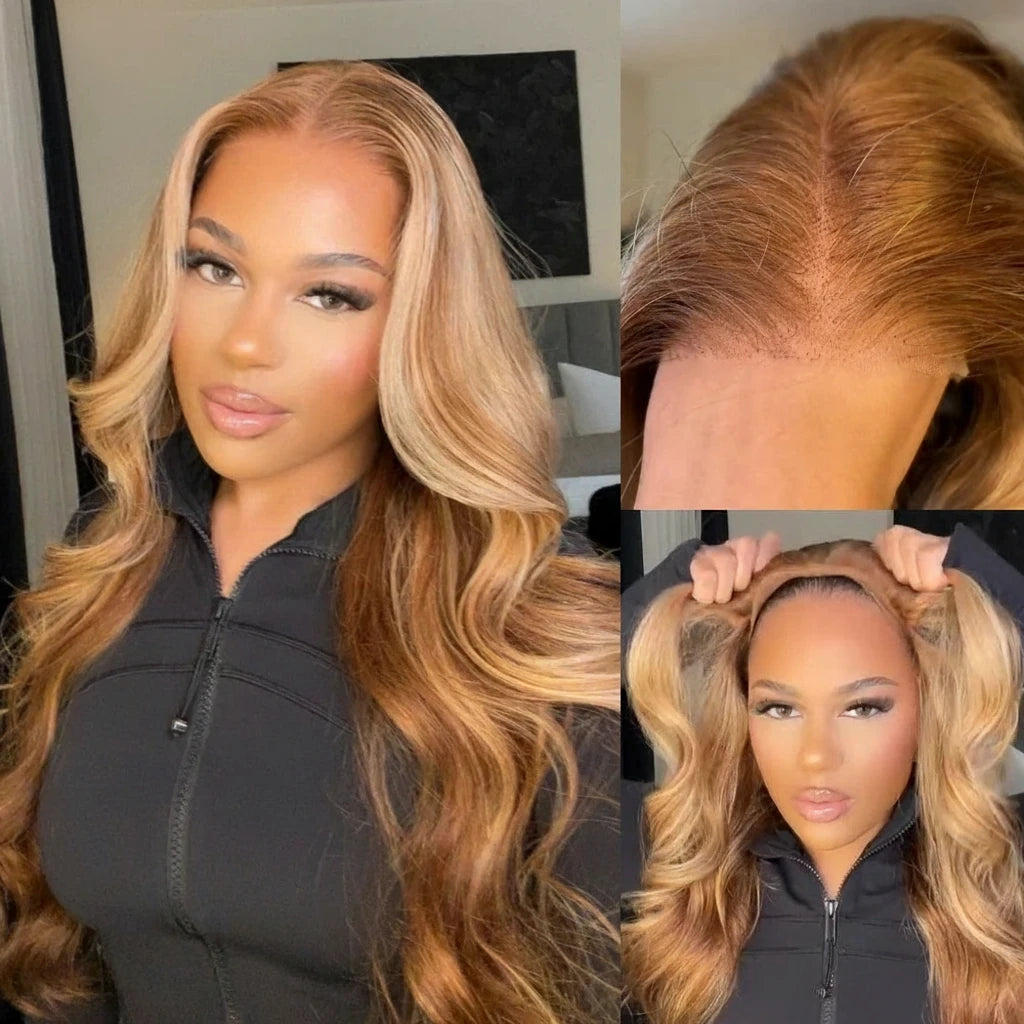 Knots Pre Cut 7x5 Lace Honey Blonde Wig