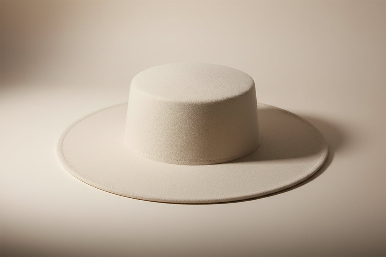 French Women's Hat Big Wide Brim 10CM