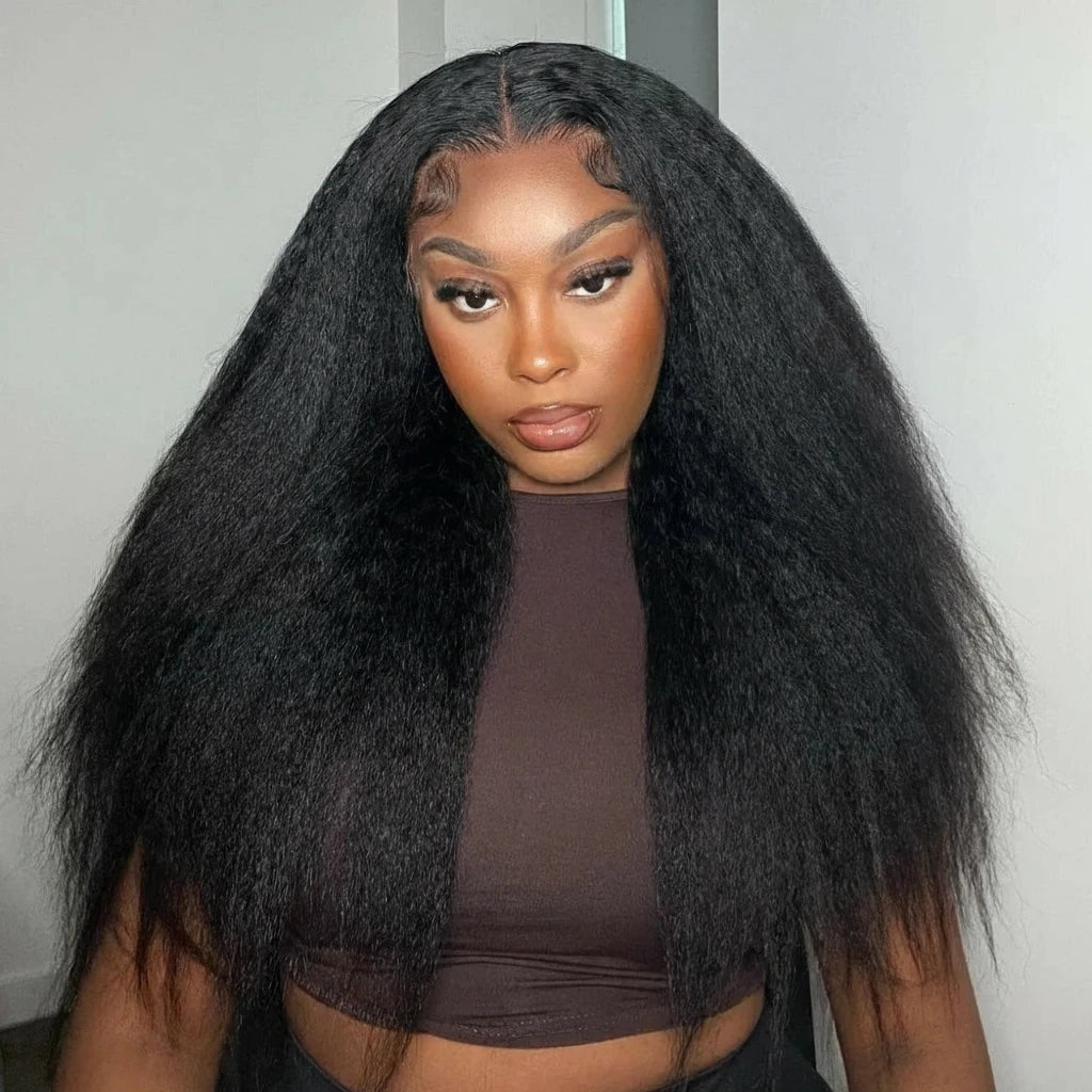 13x4 Lace Front Kinky Straight Human Hair Wig