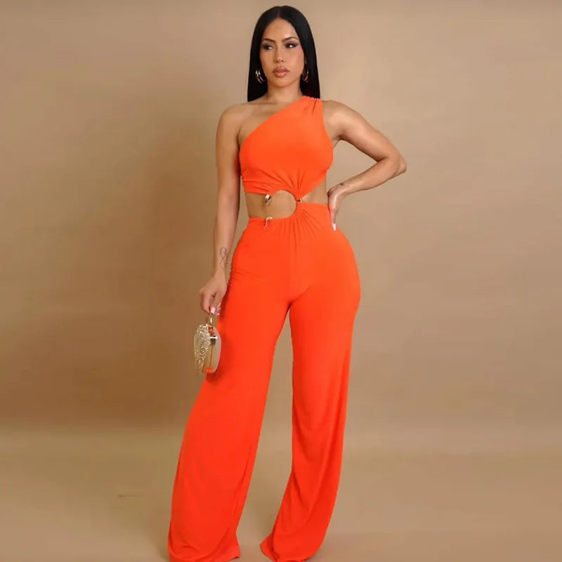 Women’s Backless Straight Sleeveless Jumpsuits