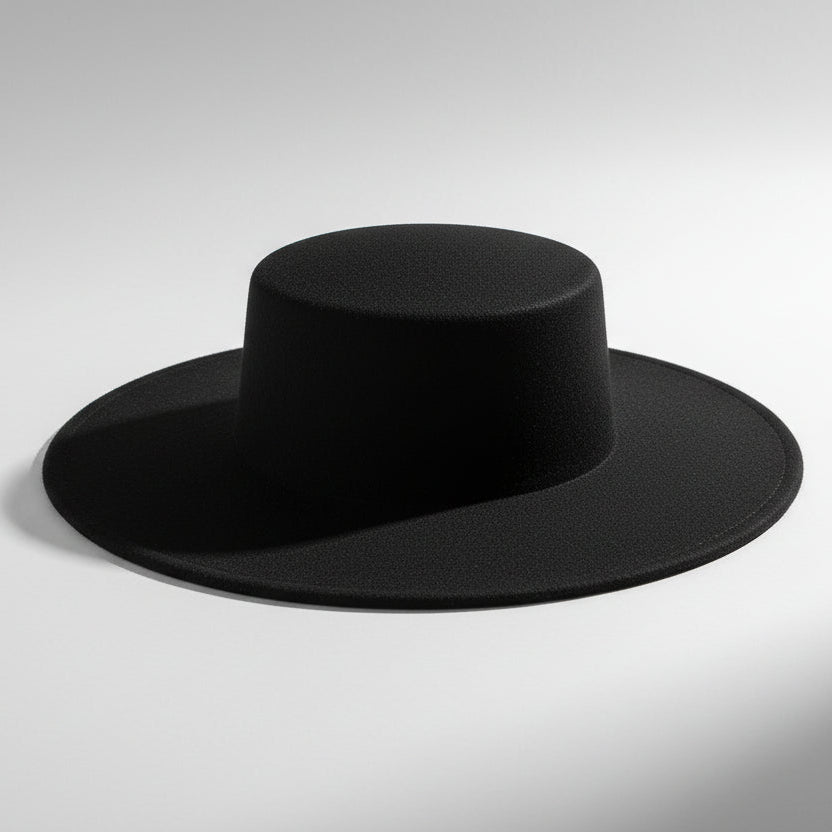 French Women's Hat Big Wide Brim 10CM