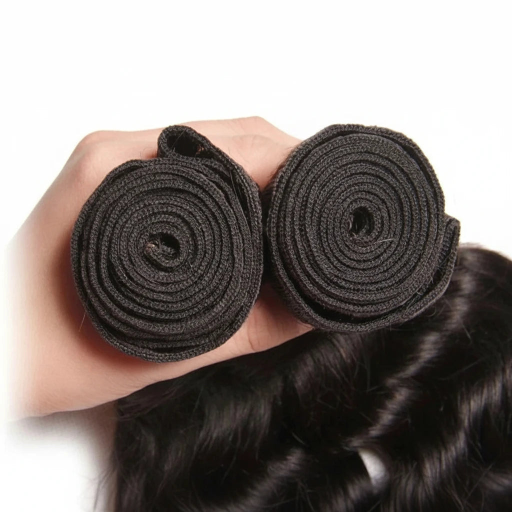 3PCS Natural Wave Peruvian Hair Extension Bundles