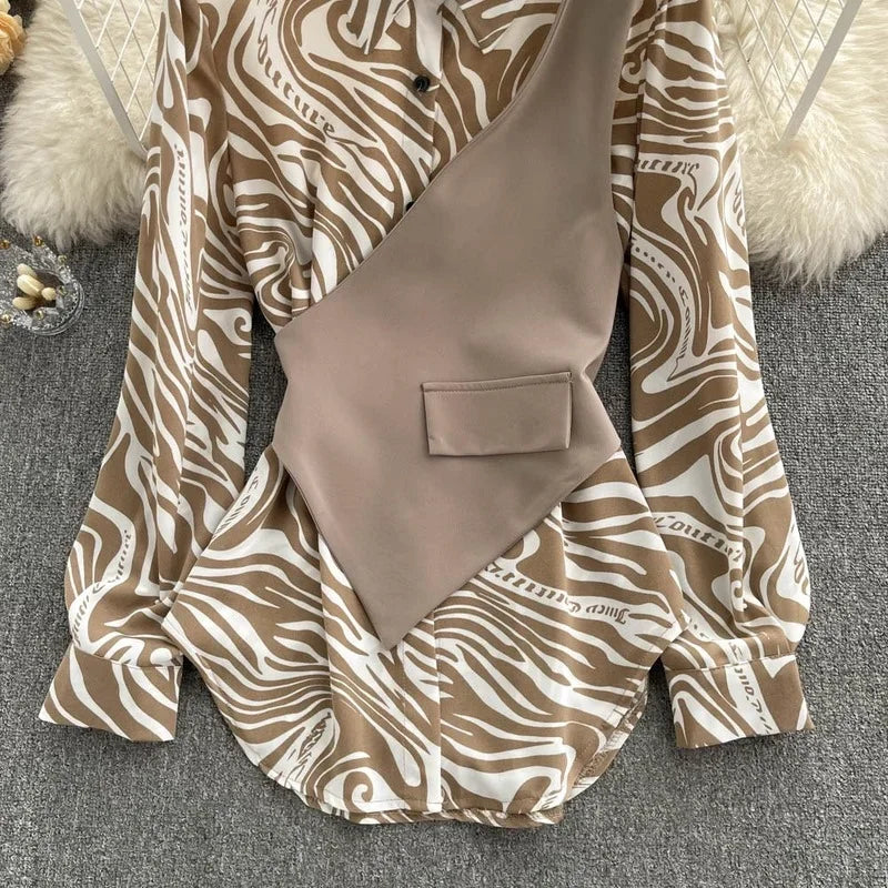 Women’s Long Sleeve Loose Thin Blouse
