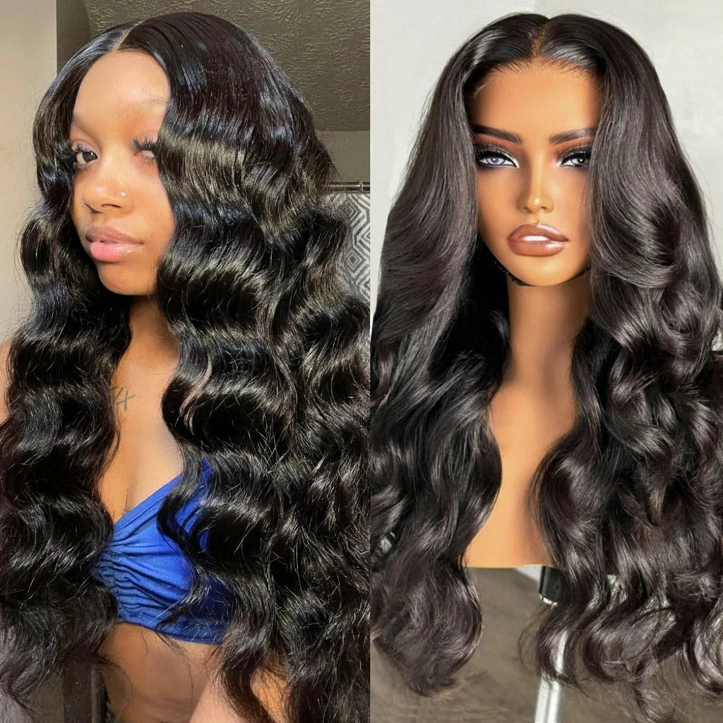Body Wave HD Lace Thin Real Human Hair Ready To Wear Wig