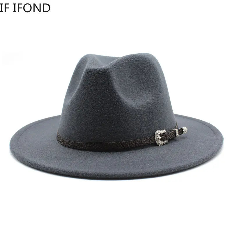 British Style Felt Jazz Fedora Hat