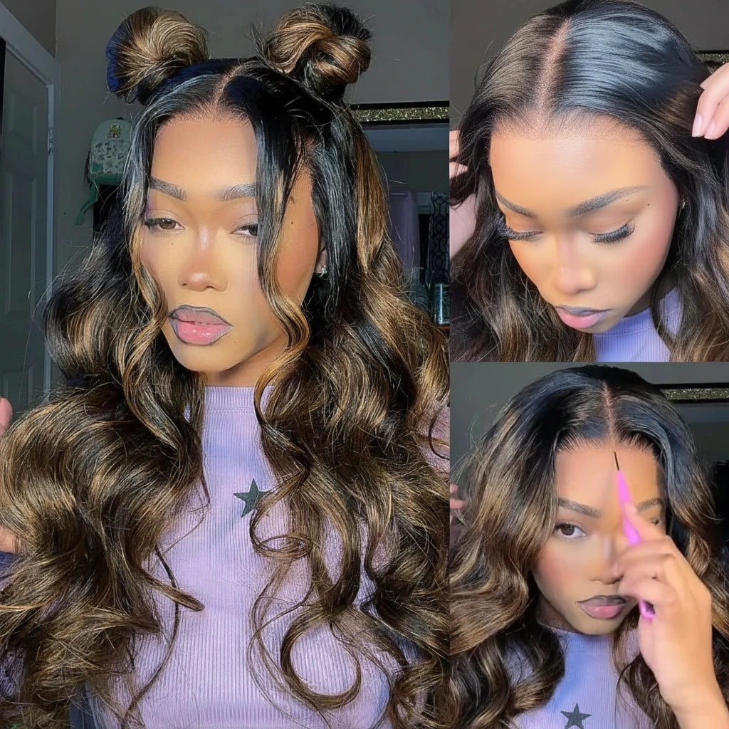 Brown Body Wave Drawstring Wig