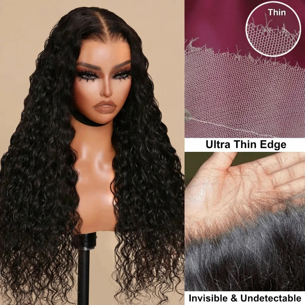 Water Wave 5x5 & 7x5 HD Lace Human Hair Ready To Wear Wig