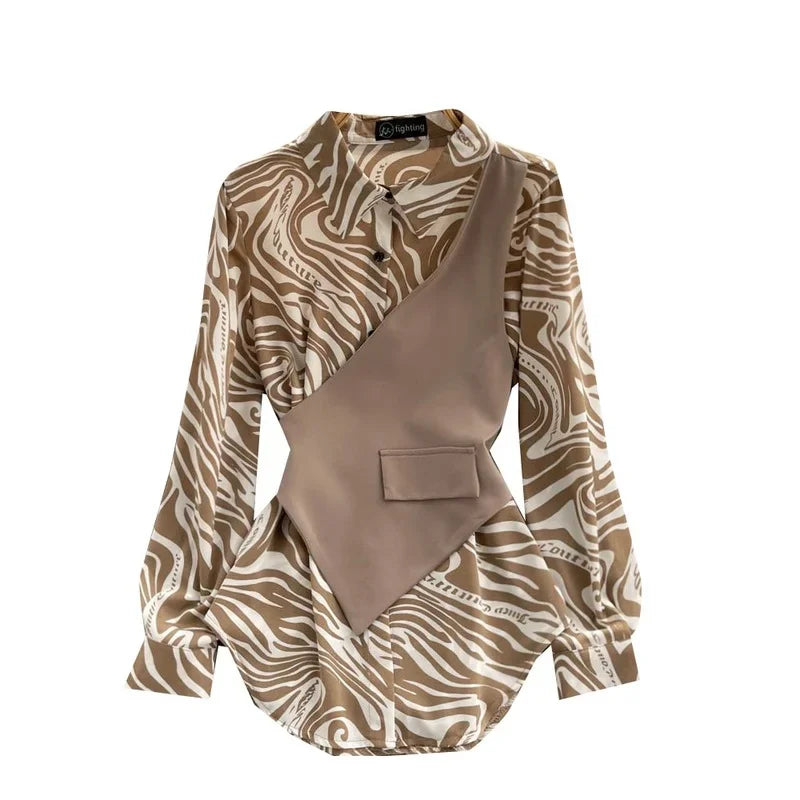 Women’s Long Sleeve Loose Thin Blouse