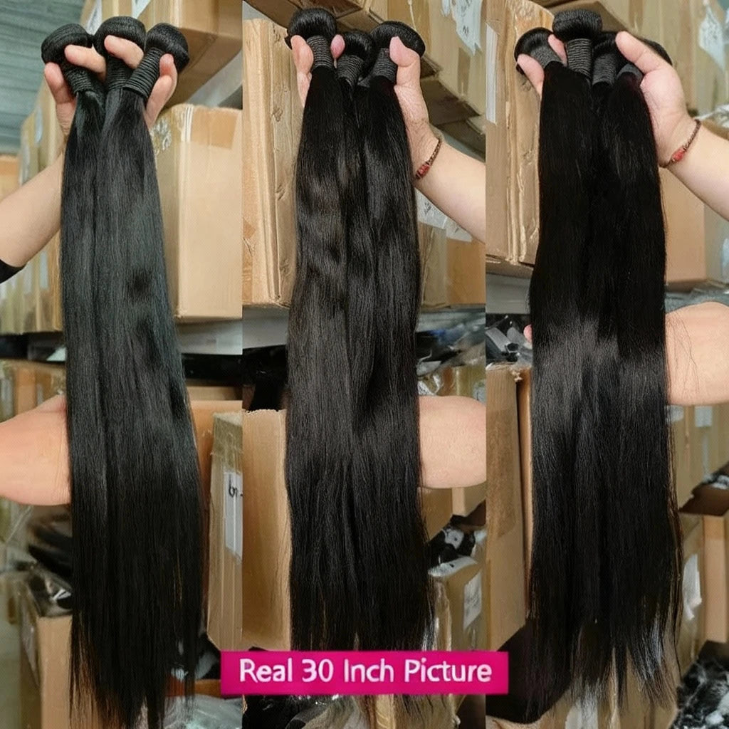 Double Drawn Straight Human Hair Bundle