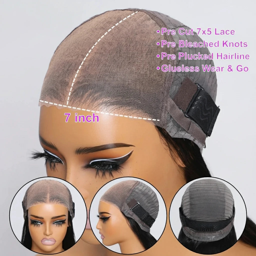 Body Wave 7x5 HD Lace Closure Wig