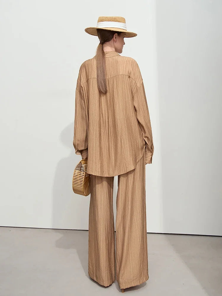 Women’s Casual Basic Shirt Long Wide Leg Pants * Sold Separately*