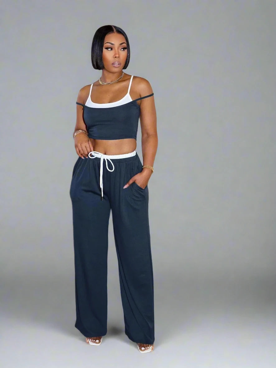 Women's  Tank Top and Jogger Pants Set