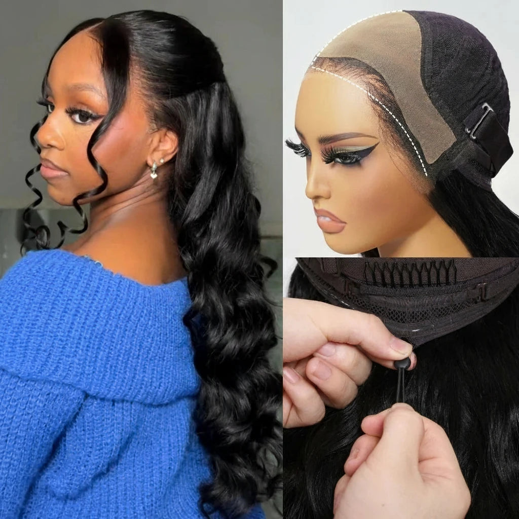 Real Scalp 13x4 Frontal HD Lace Human Hair Body Wave Wig