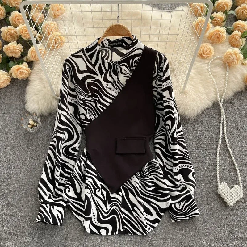 Women’s Long Sleeve Loose Thin Blouse