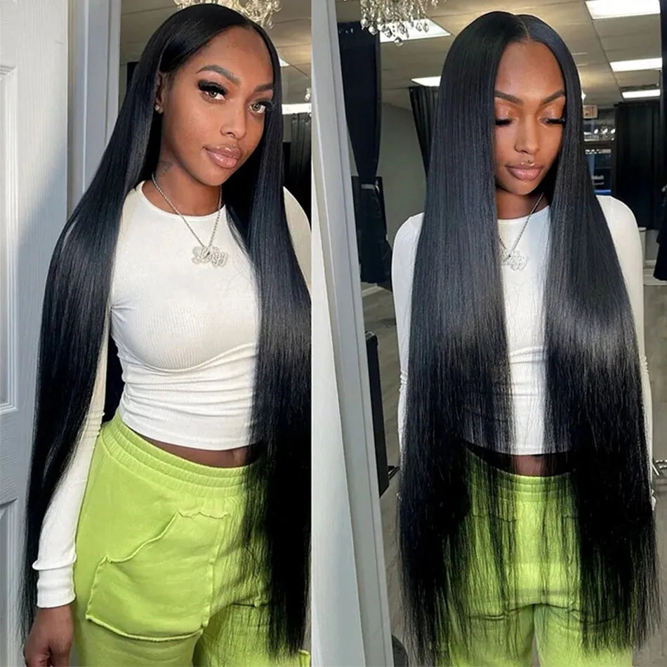 Bone Straight Human Hair Bundles Brazilian Natural Color 100% Remy