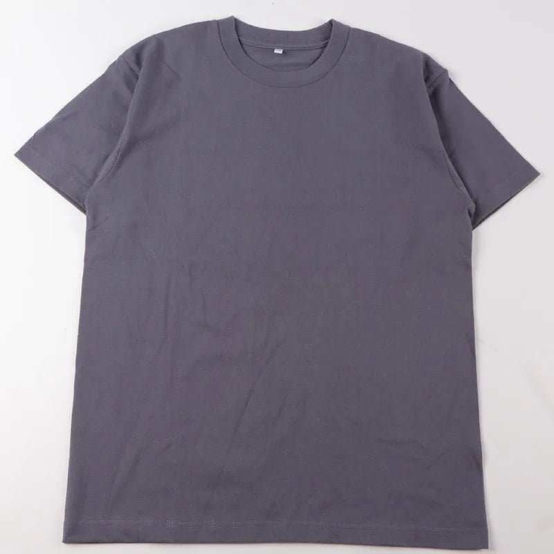 100% Cotton Bottoming Basic Solid Short Sleeve T-shirt