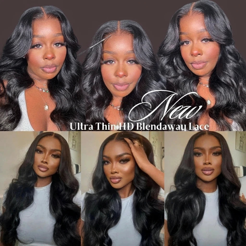Body Wave HD Lace Thin Real Human Hair Ready To Wear Wig