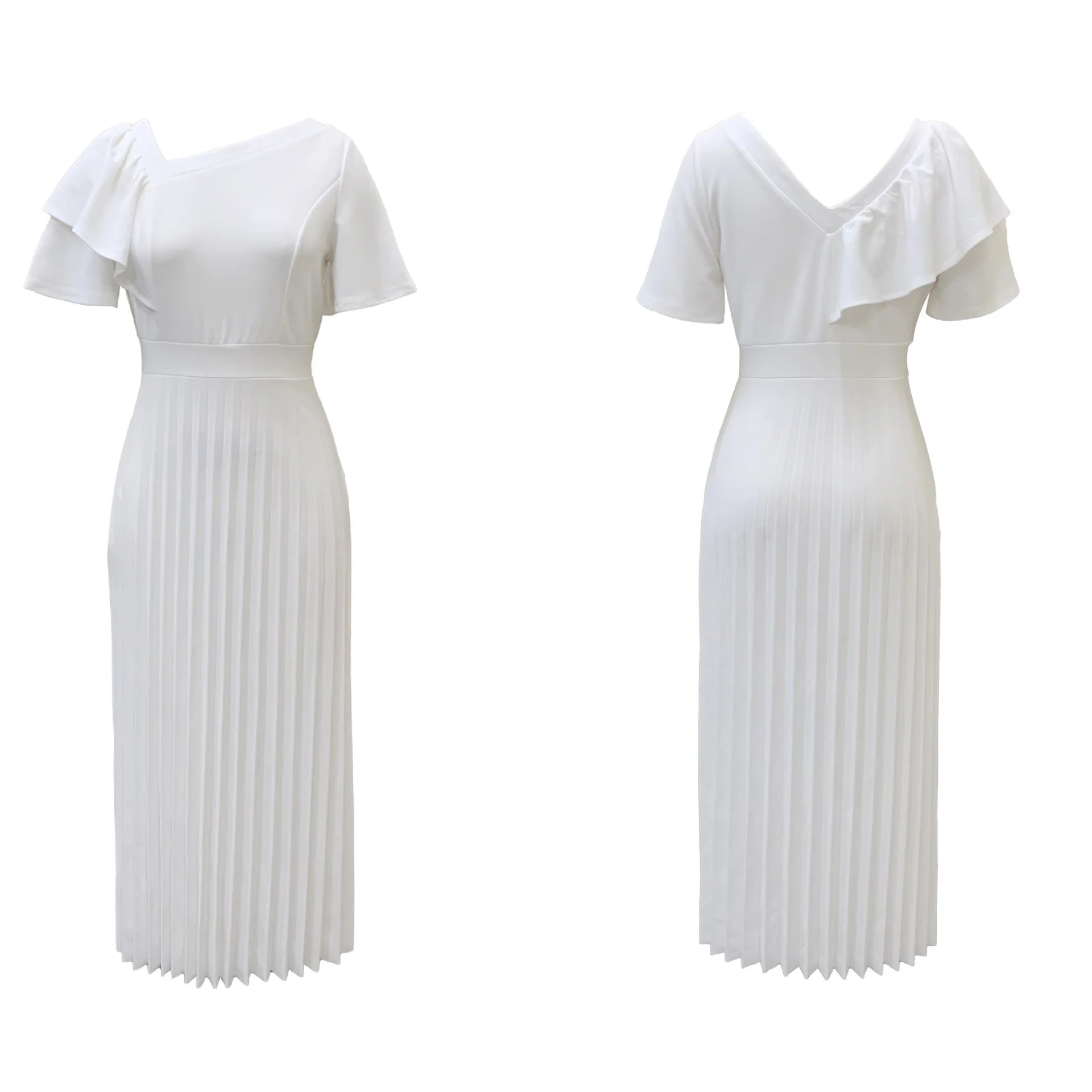 Bodycon Women’s High Waist Ruffles Bow