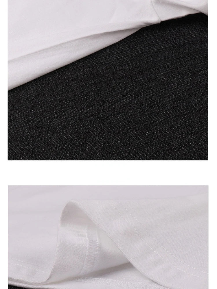 100% Cotton Bottoming Basic Solid Short Sleeve T-shirt