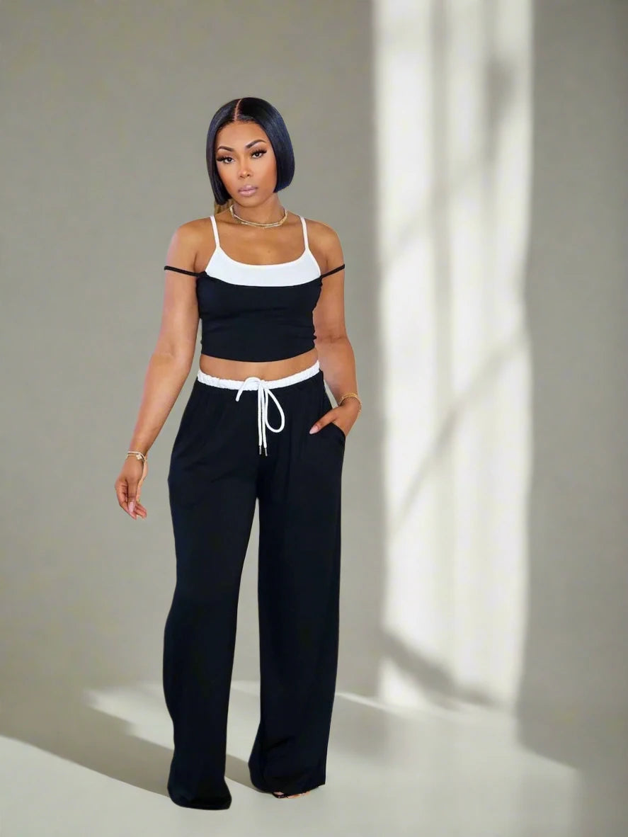 Women's  Tank Top and Jogger Pants Set