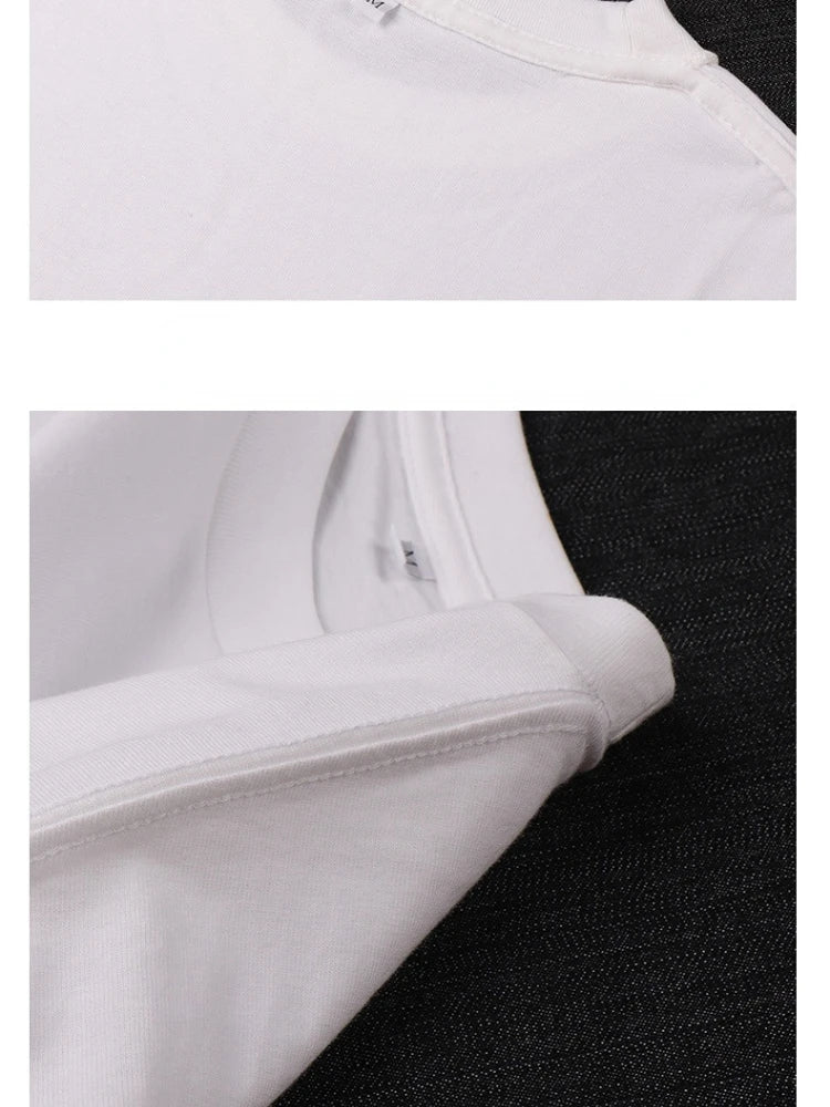 100% Cotton Bottoming Basic Solid Short Sleeve T-shirt