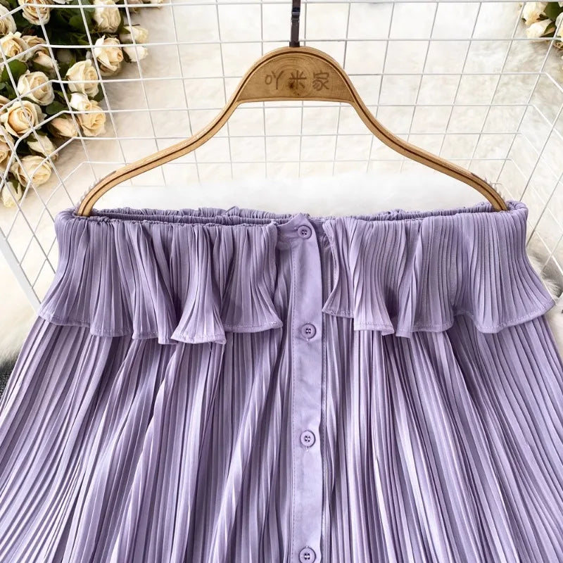 Women‘s Ruched Flare Sleeve Loose Blouse