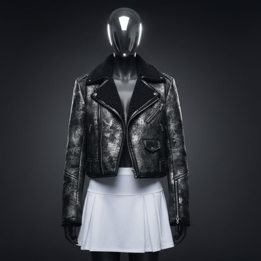 Winter Faux Fur Pu Leather Jacket