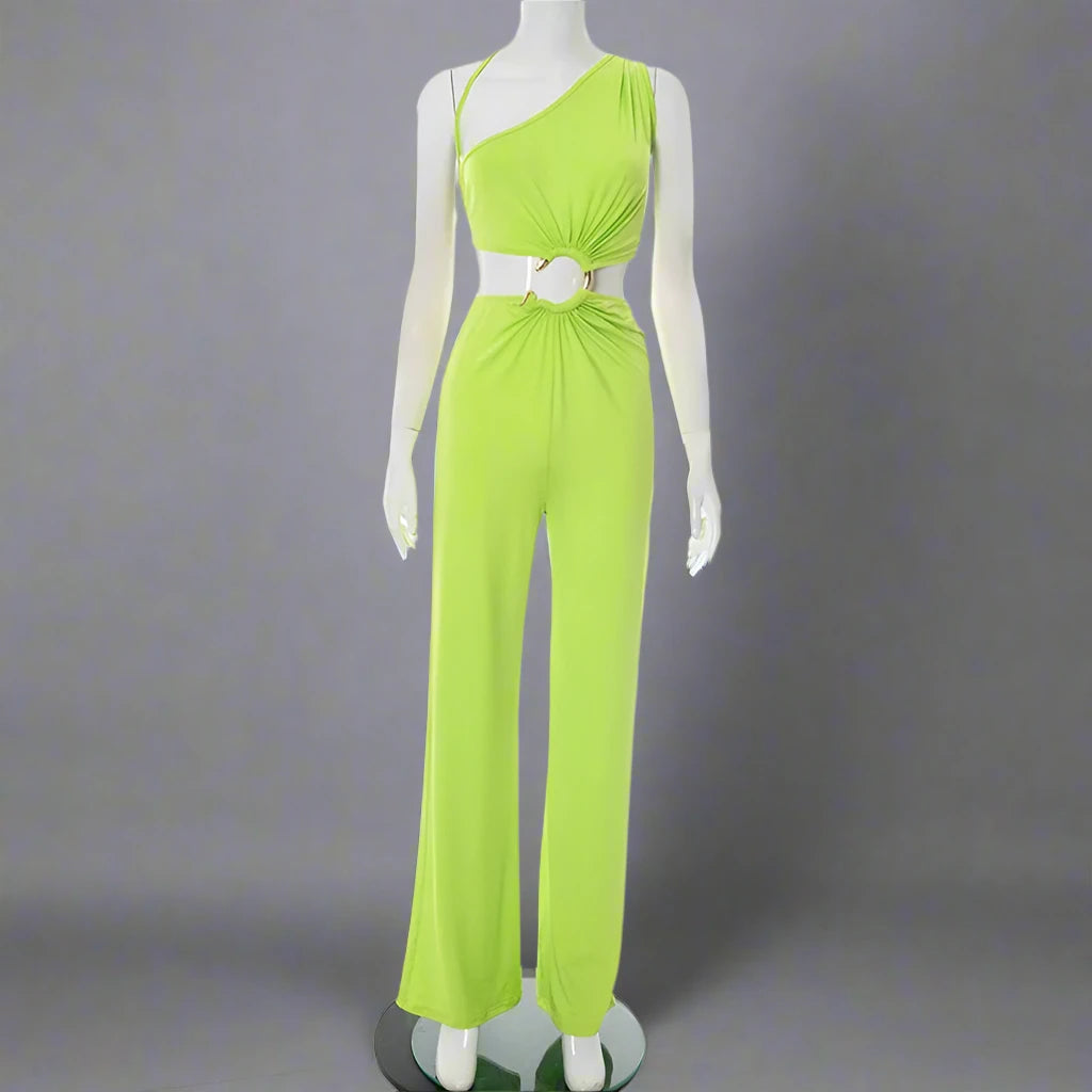 Women’s Backless Straight Sleeveless Jumpsuits