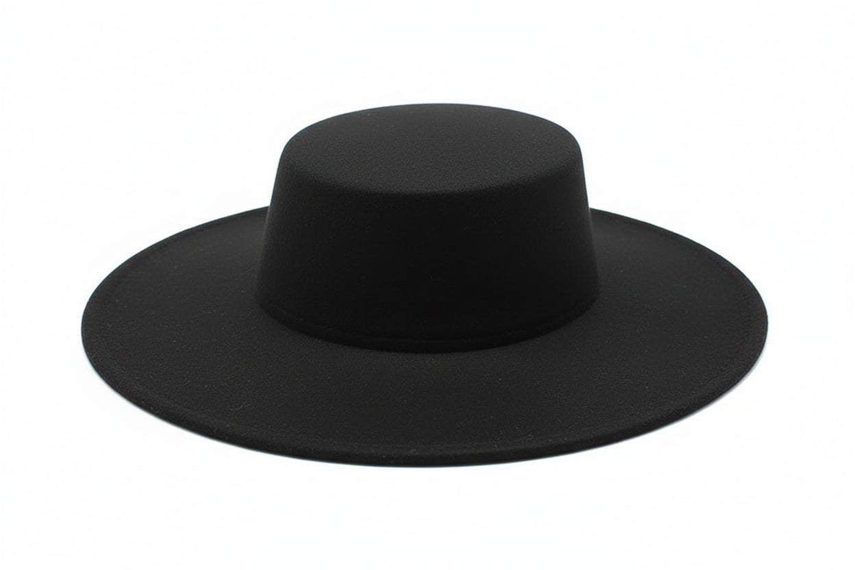 French Women's Hat Big Wide Brim 10CM